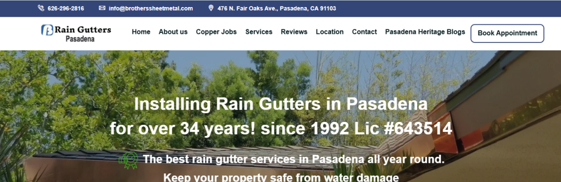 Rain Gutter Pasadena